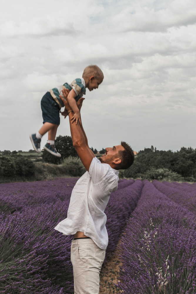 Lifestyle famille enfant lavende