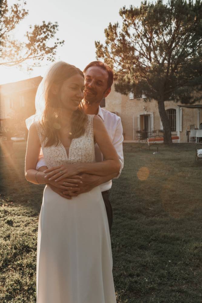 Séance Couple au couché du soleil.